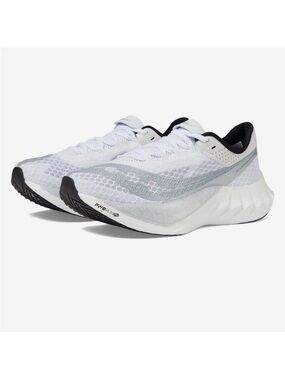 Saucony Endorphins Pro 4 Women's White & Gray Running Shoes